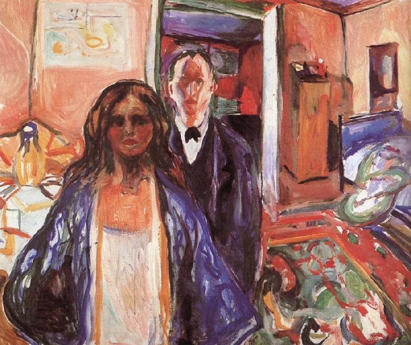 Edvard Munch Artist and his Model China oil painting art